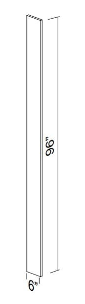 White Beveled Shaker-F696