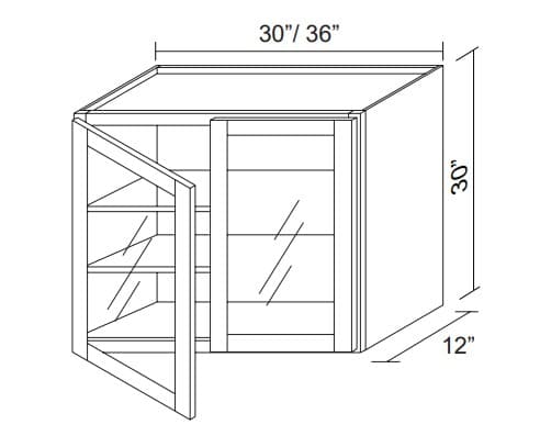Navy Beveled Shaker-GDW3630