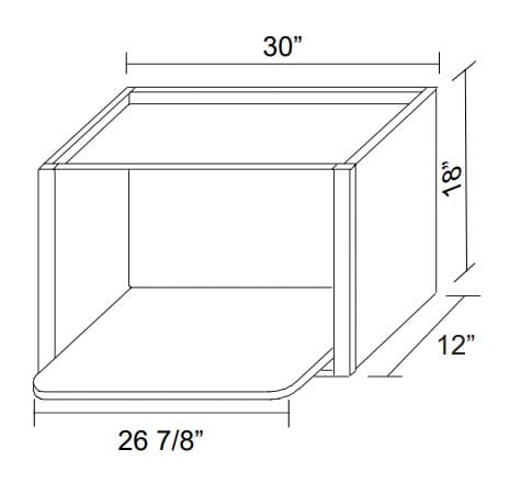 White Beveled Shaker-MC3018