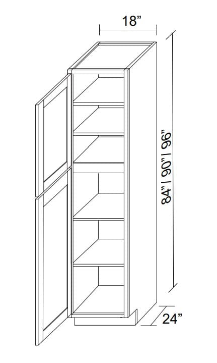White Beveled Shaker-PC1896