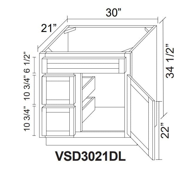 Slim White Oak-VSD3021DL