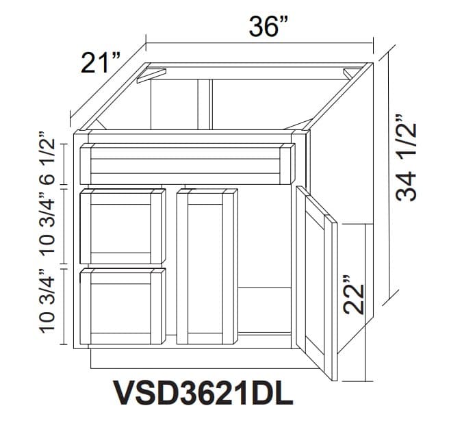 Slim White Oak-VSD3621DL