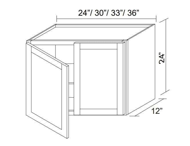 White Oak Shaker-W2424