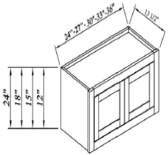 Inset Origami White-W3012
