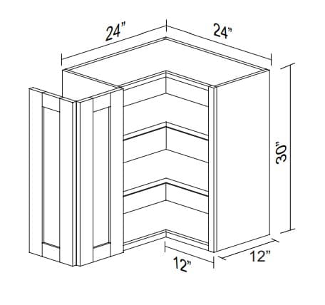 White Beveled Shaker-WCOR2430